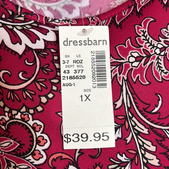 Roz & Ali print blouse. NEW! - Picture 4 of 5